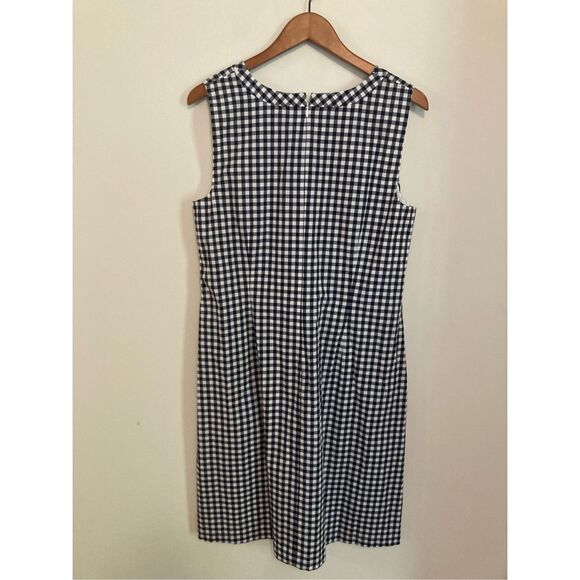 Talbots GINGHAM TIE FRONT A-LINE DRESS - Picture 6 of 6